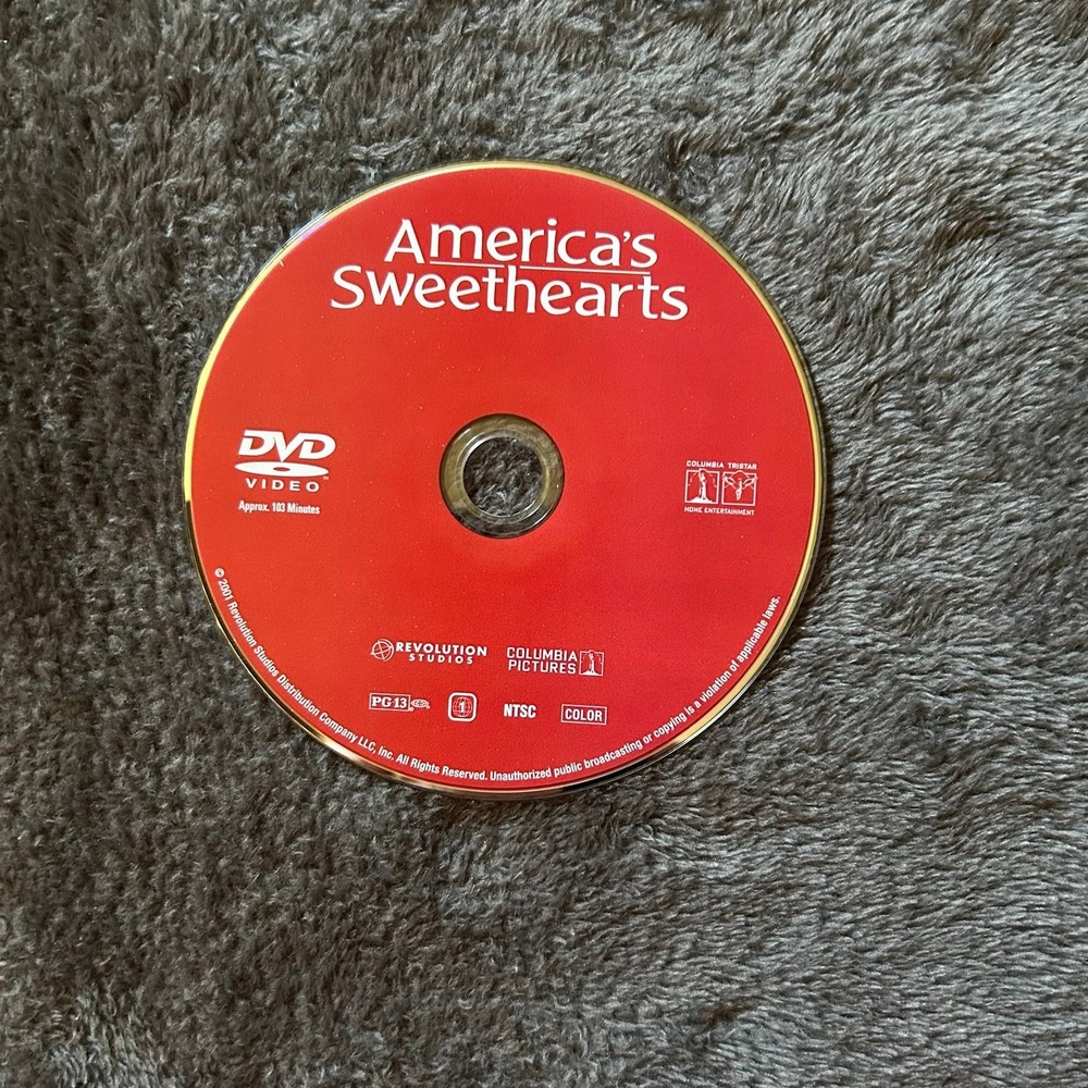 America's Sweethearts DVD – Loose Disc Only – Romantic Comedy – Tested